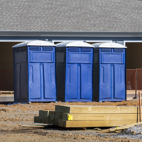 what is the maximum capacity for a single portable toilet in Blaine